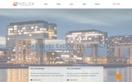 Website der Personalberatung Nelex, erstellt mit Sitely.