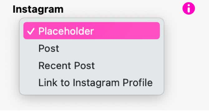 Instagram settings