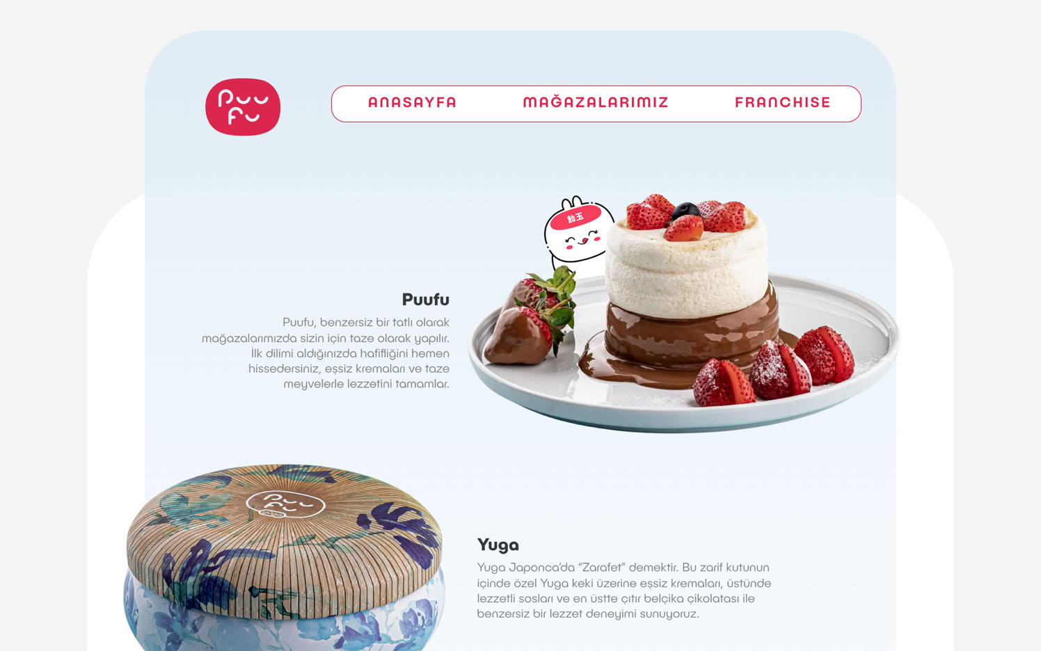 Puufu website, built with Sitely.