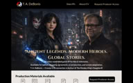 The Monkey King’s Daughter website, built with Sitely.
