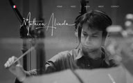 Composer Mathieu Alvado’s website, built with Sitely, a website builder for iPad.