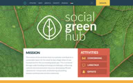 Social Green Hub website, built with Sitely.
